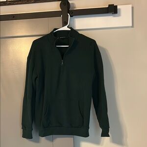 Green Half-Zip Sweater